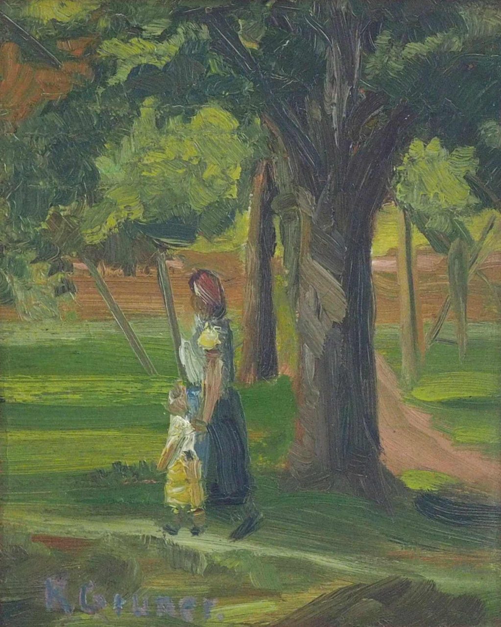K. Gruner - Spaziergang im Park